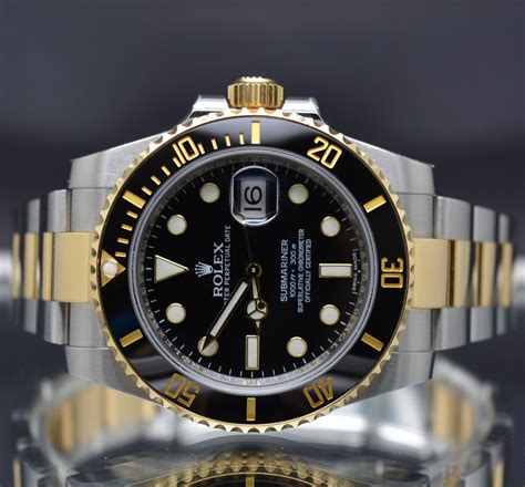 rolex submariner 2 toned replica 129|genuine rolex submariner.